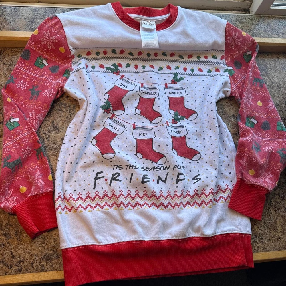 Friends Christmas Ugly Sweater Sweatshirt – XS